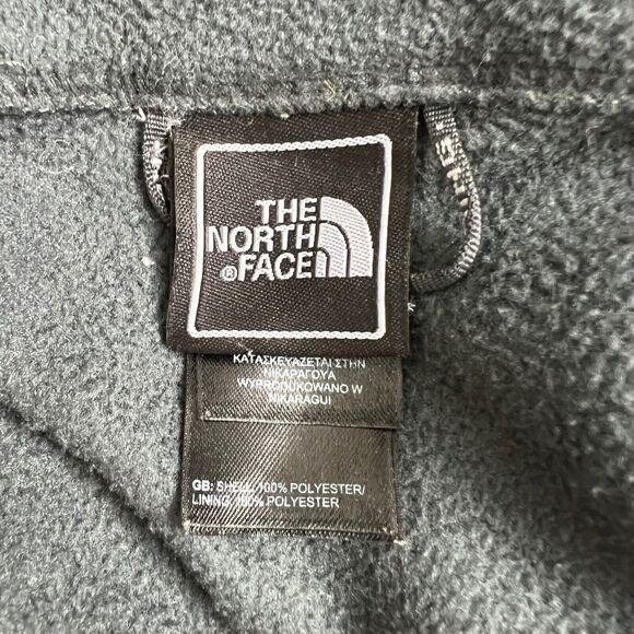 The North Face Mens Gray Full Zip Polartec Fleece Jacket Large Flaw - Picture 3 of 7